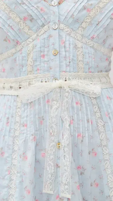 LoveShackFancy Aurela Dress Chapparal Blue | Thumbnail 6 LoveShackFancy Aurela Dress Chapparal Blue | Thumbnail 6