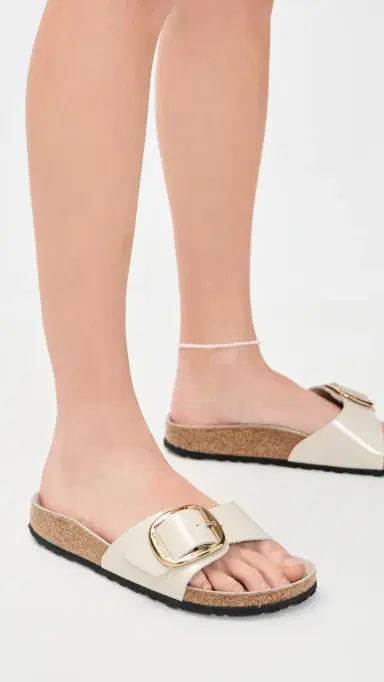 Birkenstock Madrid Big Buckle High Shine Sandals | Thumbnail 3 Birkenstock Madrid Big Buckle High Shine Sandals | Thumbnail 3