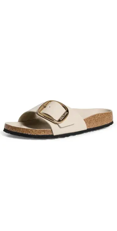 Birkenstock Madrid Big Buckle High Shine Sandals | Thumbnail 1 Birkenstock Madrid Big Buckle High Shine Sandals | Thumbnail 1