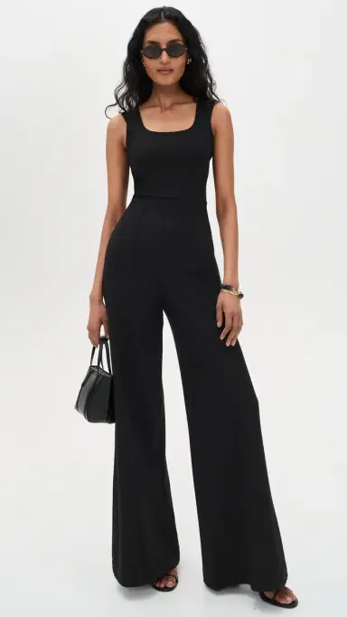 Ripley Rader Ponte Knit Tank Wide Leg Jumpsuit | Thumbnail 5 Ripley Rader Ponte Knit Tank Wide Leg Jumpsuit | Thumbnail 5