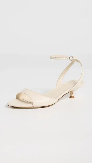 aeyde Zelia Nappa Leather Creamy Sandals Creamy | Thumbnail 2