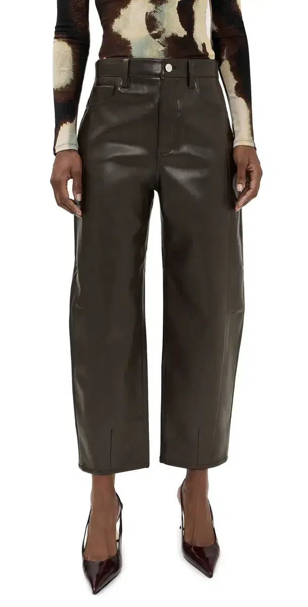 Pistola Eli Faux Leather Trousers French Roast
