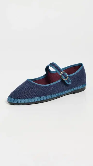 Flabelus Arthur Linen Mary Jane Flats Arthur 36 | Thumbnail 2