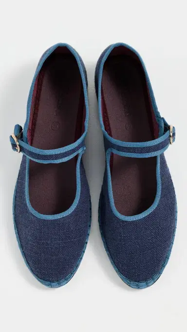 Flabelus Arthur Linen Mary Jane Flats Arthur 36 | Thumbnail 5