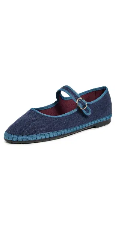 Flabelus Arthur Linen Mary Jane Flats Arthur 36 | Thumbnail 1