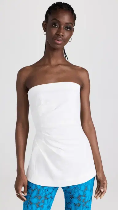 Proenza Schouler Matte Viscose Crepe Strapless Top | Thumbnail 2 Proenza Schouler Matte Viscose Crepe Strapless Top | Thumbnail 2