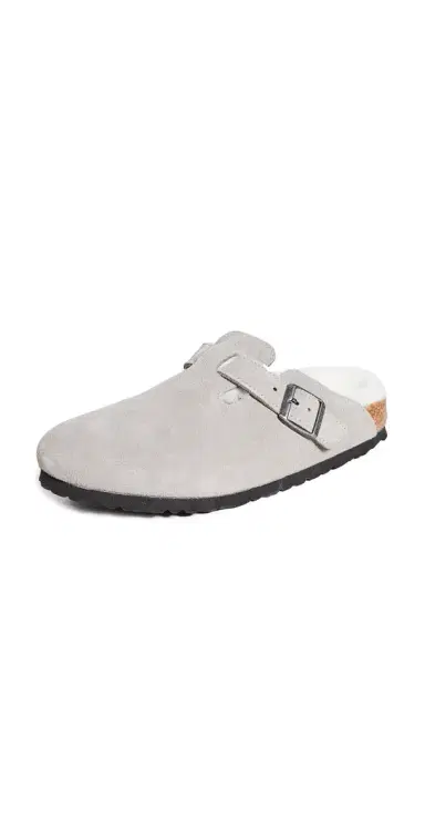 Birkenstock Boston Shearling Clogs Stone Coin 38 | Thumbnail 1