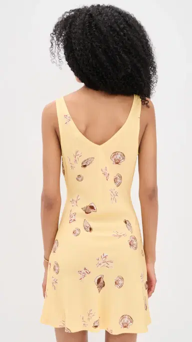 MINKPINK Marisol Keyhole Mini Dress Butter Seashells | Thumbnail 3