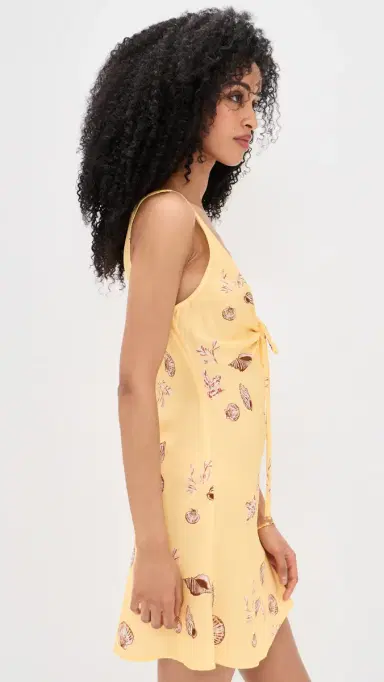 MINKPINK Marisol Keyhole Mini Dress Butter Seashells | Thumbnail 4