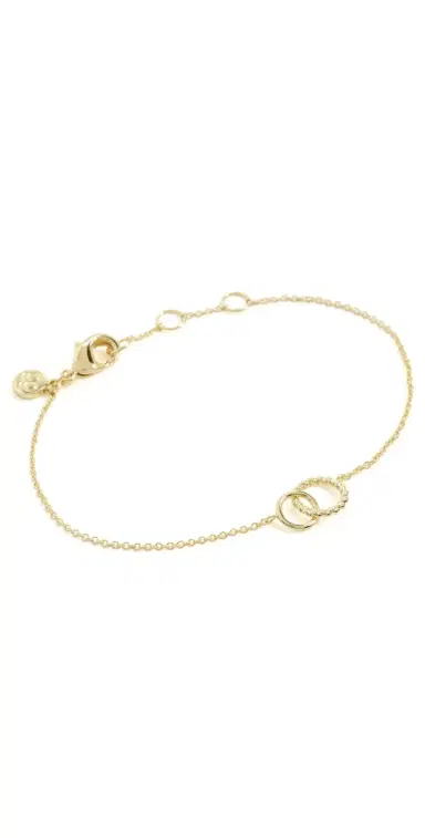 Gorjana Crew Charm Bracelet Gold One Size | Thumbnail 1