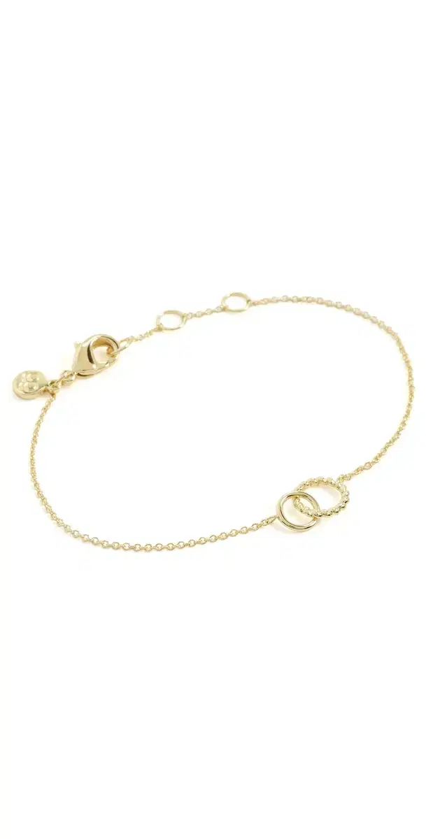 Gorjana Crew Charm Bracelet Gold One Size
