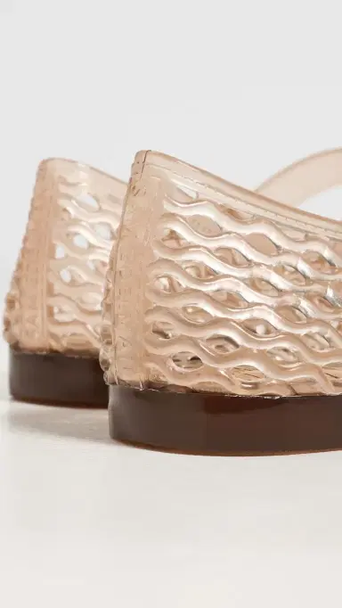 Sam Edelman Michaela Jelly Flats Transparent Brown 7 | Thumbnail 4