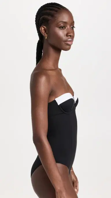 Staud Maeve One Piece Black/White S | Thumbnail 4