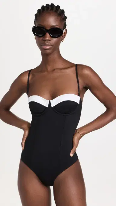 Staud Maeve One Piece Black/White S | Thumbnail 5