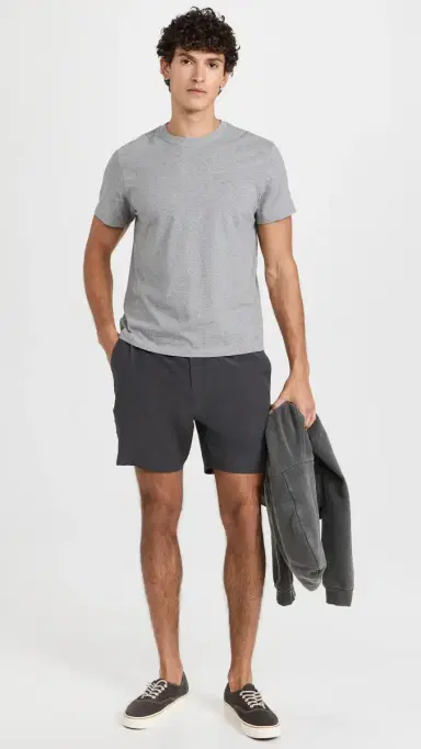 Onia 4-Way Stretch Versatility Shorts 7 Charcoal 36 | Thumbnail 5