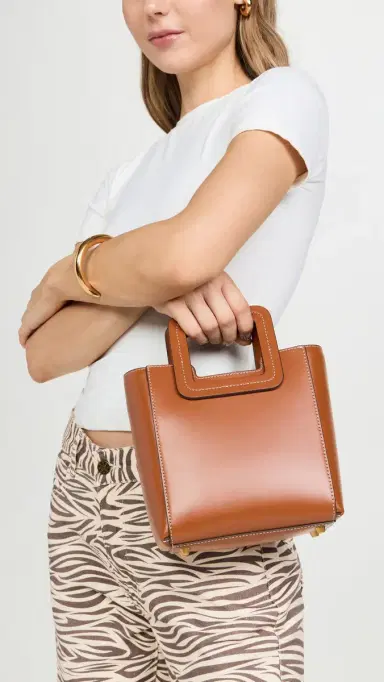 Staud Mini Shirley Leather Bag | Thumbnail 3 Staud Mini Shirley Leather Bag | Thumbnail 3
