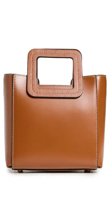 Staud Mini Shirley Leather Bag | Thumbnail 1 Staud Mini Shirley Leather Bag | Thumbnail 1
