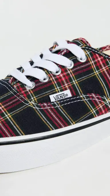 Vans Authentic Sneakers Plaid Navy | Thumbnail 5