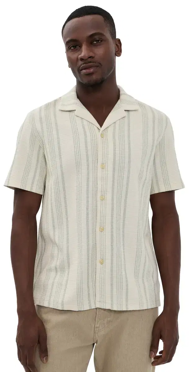 Oasis Knit Camp hirt age Beach tripe