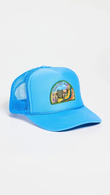 Freya Not All Who Wander Trucker Hat Azure One Size | Thumbnail 2