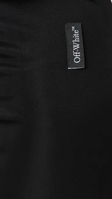 Off-White Fluid Jer Little Black Dress Black/White 42 | Thumbnail 6 Off-White Fluid Jer Little Black Dress Black/White 42 | Thumbnail 6