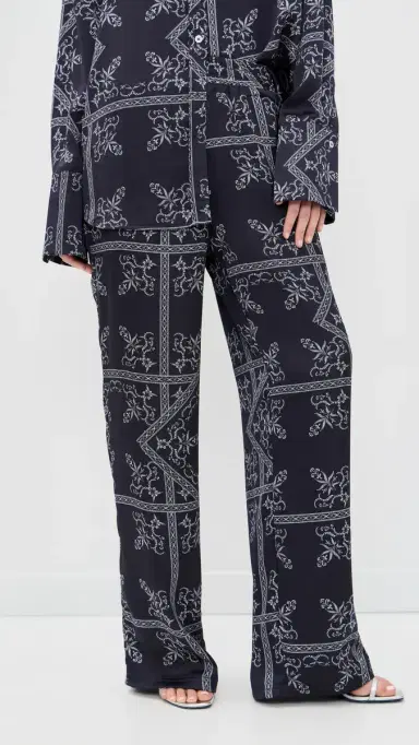 4th & Reckless Amira atin Trousers Paisley | Thumbnail 2