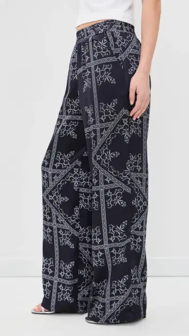 4th & Reckless Amira atin Trousers Paisley | Thumbnail 4