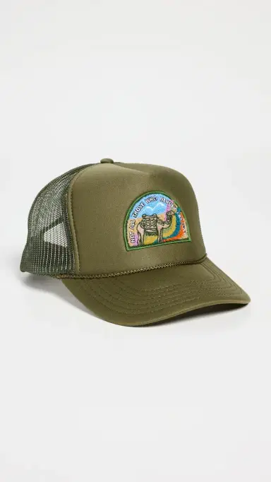 Freya Not All Who Wander Trucker Hat Olive | Thumbnail 2 Freya Not All Who Wander Trucker Hat Olive | Thumbnail 2