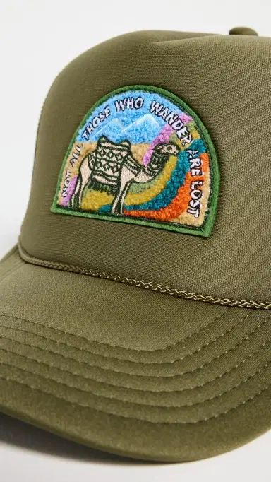 Freya Not All Who Wander Trucker Hat Olive | Thumbnail 5 Freya Not All Who Wander Trucker Hat Olive | Thumbnail 5