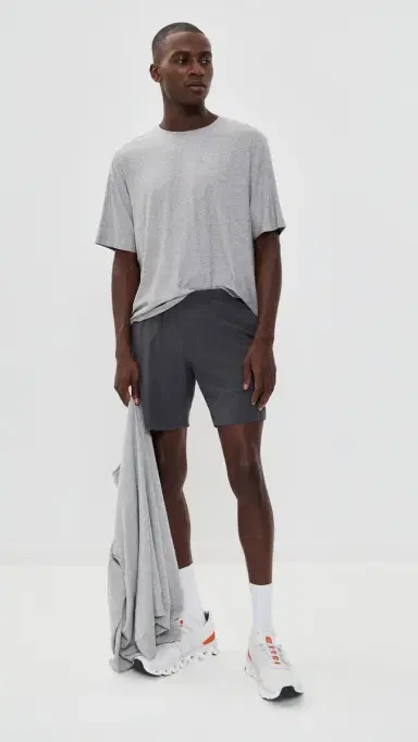 Beyond Yoga Featherweight Always Beyond Crew Tee 2.0 Silver Mist L | Thumbnail 5 Beyond Yoga Featherweight Always Beyond Crew Tee 2.0 Silver Mist L | Thumbnail 5