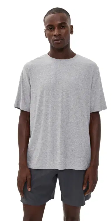 Beyond Yoga Featherweight Always Beyond Crew Tee 2.0 Silver Mist L | Thumbnail 1 Beyond Yoga Featherweight Always Beyond Crew Tee 2.0 Silver Mist L | Thumbnail 1