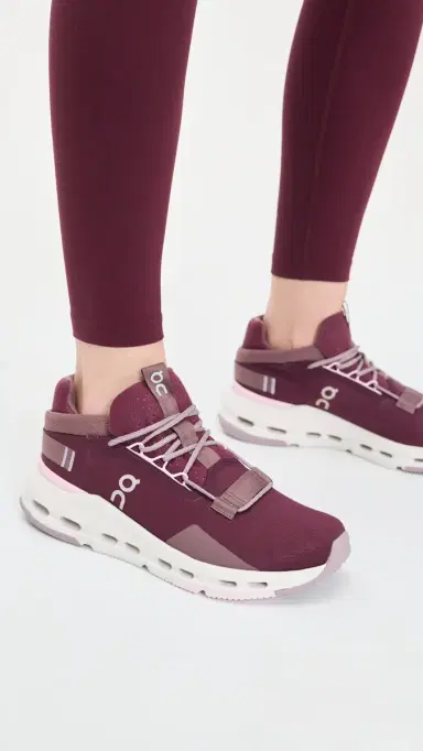On Cloudnova 2 Sneakers Maroon/Peony | Thumbnail 3