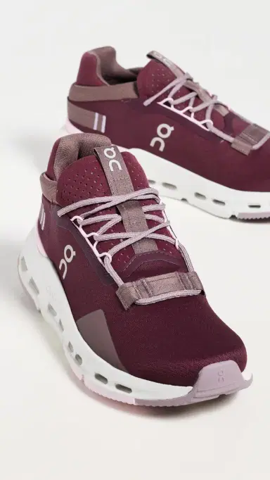 On Cloudnova 2 Sneakers Maroon/Peony | Thumbnail 6