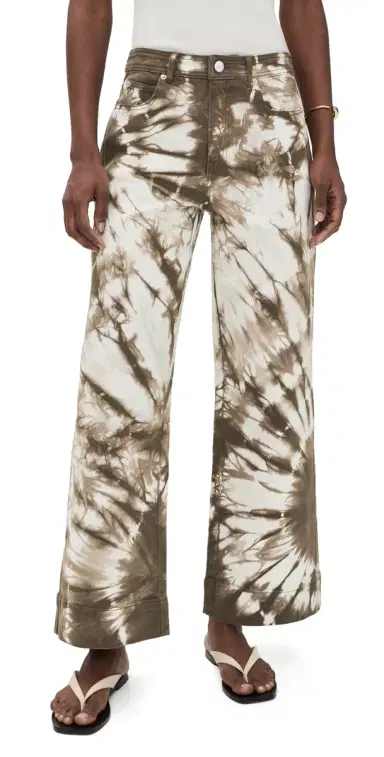 Cinq à Sept Tie Dye Denim Betsy Pants | Thumbnail 1 Cinq à Sept Tie Dye Denim Betsy Pants | Thumbnail 1
