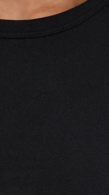 LESET Nando Slim Fit ong Sleeve Tee Black | Thumbnail 6