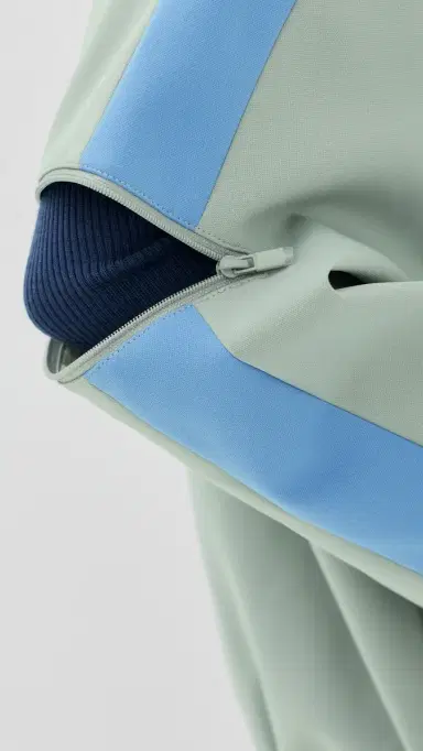 Tibi Compact Tech Knit Bomber Light Grey ulti | Thumbnail 6