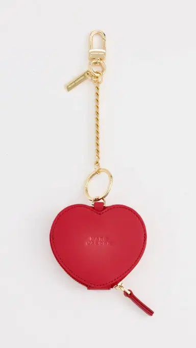 Marc Jacobs The Cookie Heart Pouch Charm True Red One Size | Thumbnail 3