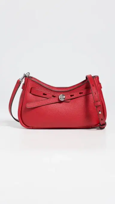 Tory Burch Romy Zip Top Crossbody Bag Tory Red One Size | Thumbnail 2
