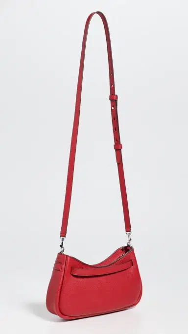 Tory Burch Romy Zip Top Crossbody Bag Tory Red One Size | Thumbnail 4
