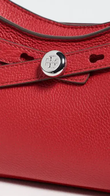 Tory Burch Romy Zip Top Crossbody Bag Tory Red One Size | Thumbnail 5