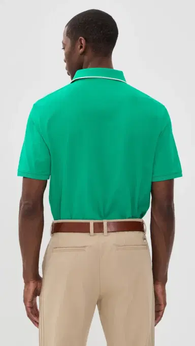 Adidas Golf Originals Twistknit Trefoil Polo Court Green M | Thumbnail 3