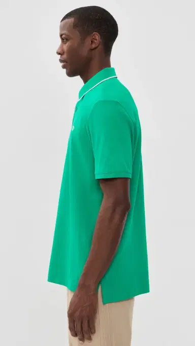 Adidas Golf Originals Twistknit Trefoil Polo Court Green M | Thumbnail 4