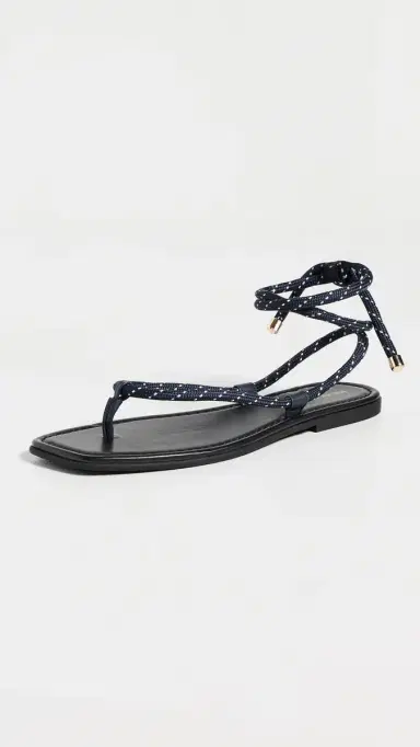 Veronica Beard Carmina Cord Sandals Eclipse/Coconut | Thumbnail 2