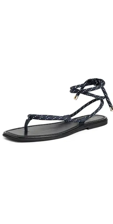 Veronica Beard Carmina Cord Sandals Eclipse/Coconut | Thumbnail 1