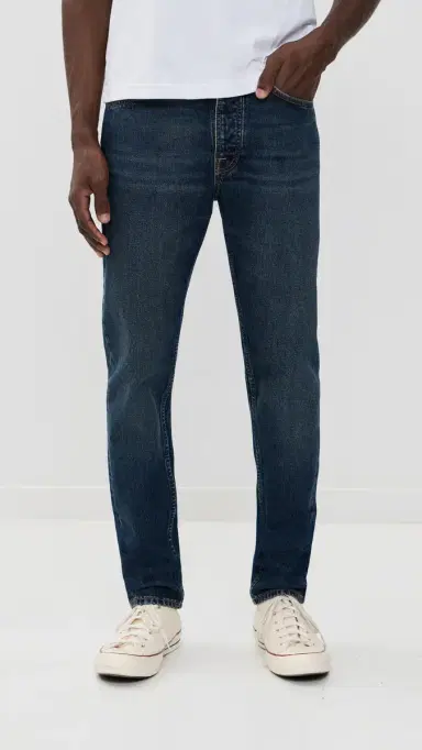 Nudie Jeans Steady Eddie II Tapered Jeans Blue Soil | Thumbnail 2 Nudie Jeans Steady Eddie II Tapered Jeans Blue Soil | Thumbnail 2