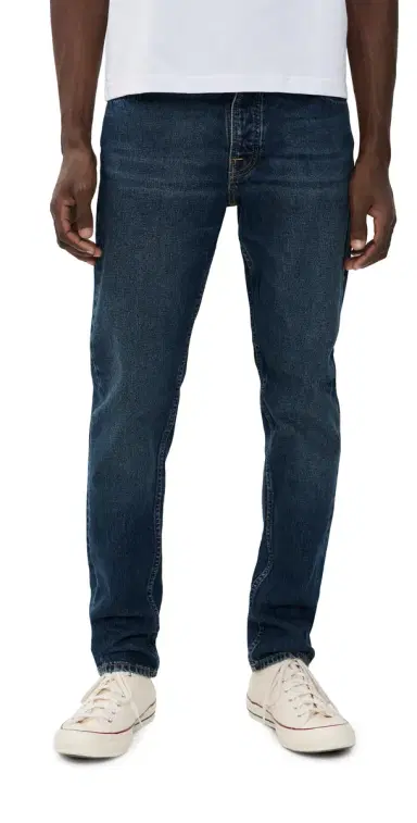 Nudie Jeans Steady Eddie II Tapered Jeans Blue Soil | Thumbnail 1 Nudie Jeans Steady Eddie II Tapered Jeans Blue Soil | Thumbnail 1