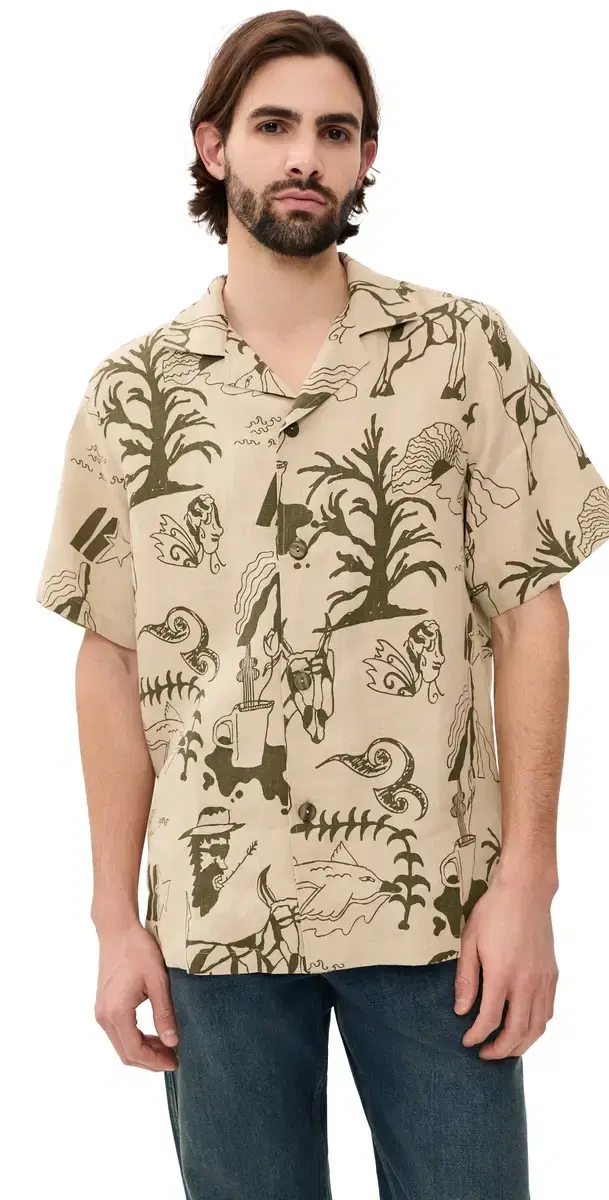 Poplan Cuba Shirt Beige