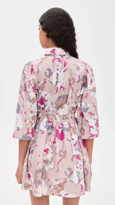 Cleobella x overly Grey Leigh Mini Dress Blume Print | Thumbnail 3