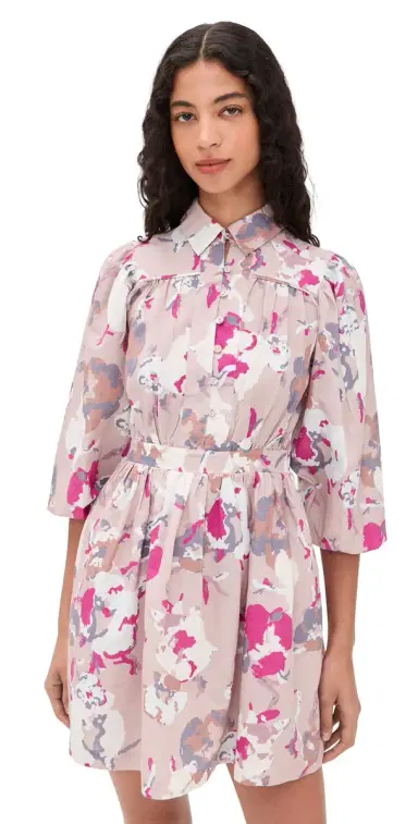 Cleobella x overly Grey Leigh Mini Dress Blume Print | Thumbnail 1