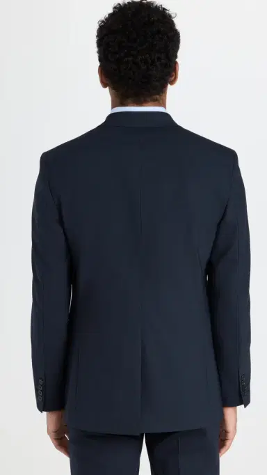 Theory Chambers Stretch Wool Blazer Navy 40L | Thumbnail 3